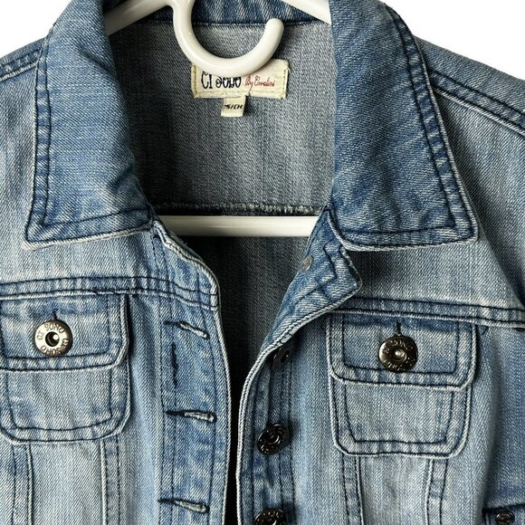 Ci Sino Youth Denim Jean Jacket Size Small Sku 1500 - Picture 6 of 13